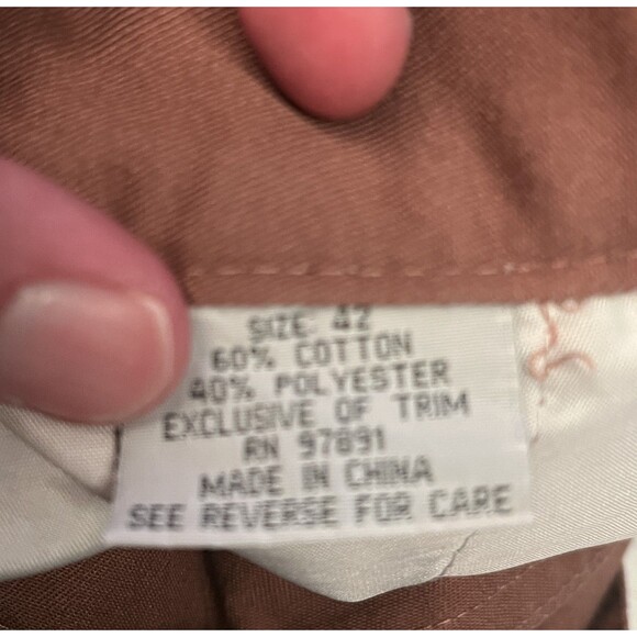 Denim & Rivets Cargo Pants Mens 42/30 Utility Workwear Cotton Blend Pockets - Picture 8 of 9